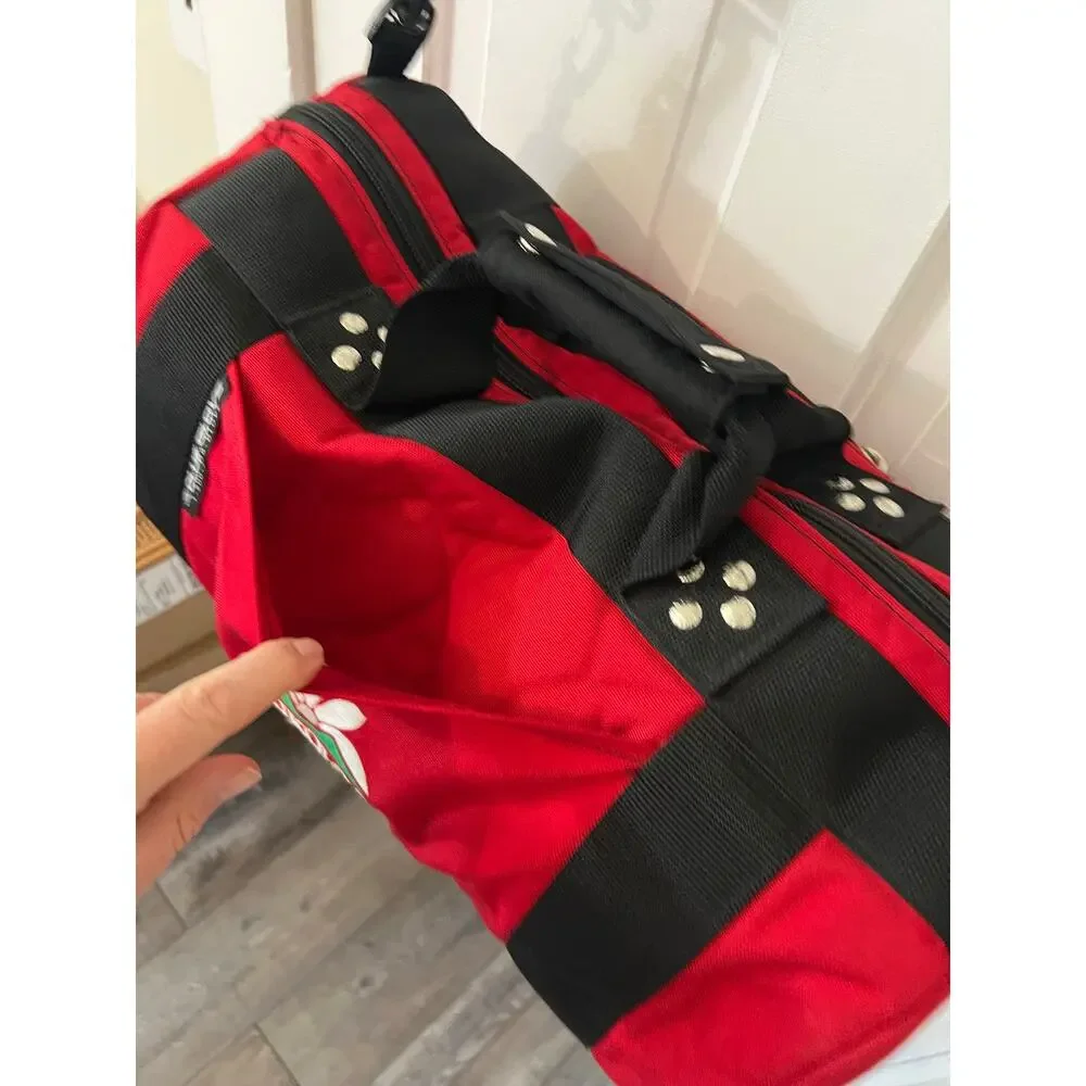 Club Glove Waikoloa Hawaii vintage small red duffel bag carry on bag luggage gym